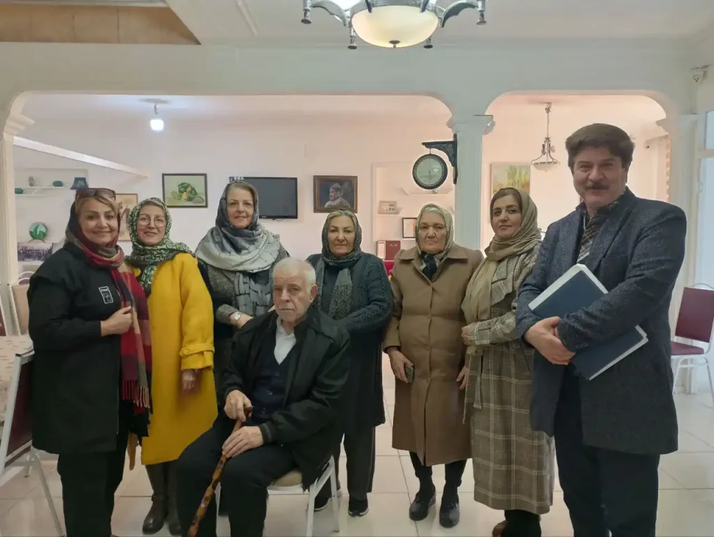 Visit to Neshat Nursing Home, managed by Ms. Safaiyan, to get to know the needs of the elderly.
